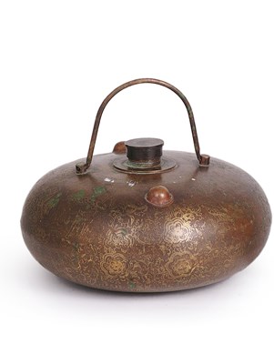 Lot 65 - A CHINESE BRONZE WARMER