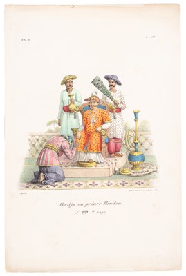 Lot 720 - A COLLECTION OF COLOURED LITHOGRAPHED BOOKPLATES FROM 'L'INDE FRANCAISE', PARIS, 1827