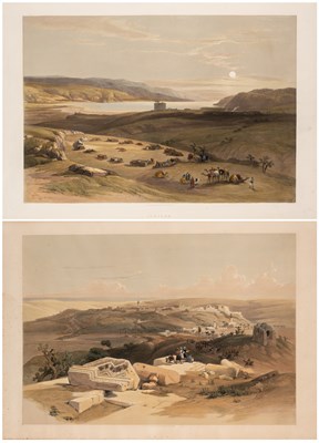 Lot 229 - AFTER DAVID ROBERTS, BRITISH (1796-1864), JERICHO AND GAZA