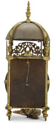 Lot 226 - A QUEEN ANNE BRASS LANTERN CLOCK, WILLIAM WOOD, NAILSWORTH, DATED 1707