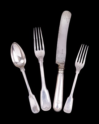 Lot 116 - A SET OF GERMAN TABLE SILVER