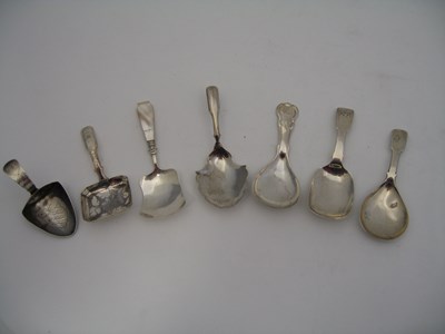 Lot 139 - SEVEN SILVER CADDY SPOONS