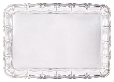 Lot 147 - A GERMAN SILVER TRAY