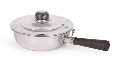 Lot 152 - A SWEDISH SILVER CHAFING DISH AND COVER