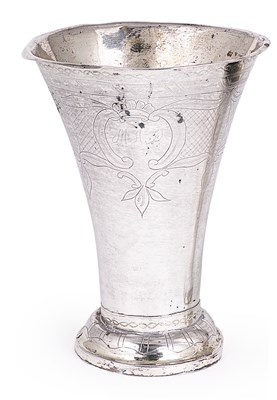 Lot 158 - A SWEDISH SILVER BEAKER