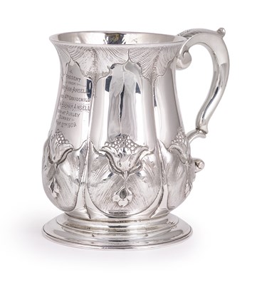 Lot 213 - A GEORGE II SILVER MUG