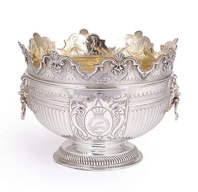 Lot 245 - A VICTORIAN SILVER MONTEITH BOWL