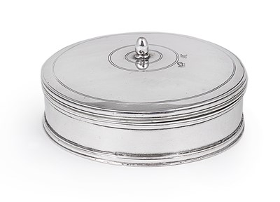 Lot 261 - A SICILIAN SILVER PYX AND COVER