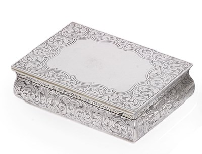 Lot 271 - A VICTORIAN SILVER SNUFF BOX