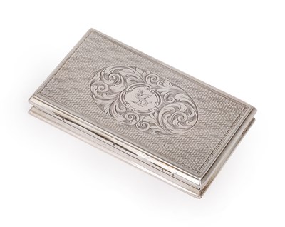 Lot 277 - A VICTORIAN SILVER SNUFF BOX