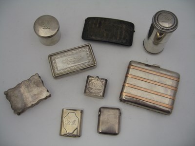 Lot 340 - A COLLECTION OF SILVER SMALLWORK