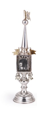 Lot 436 - A POLISH SILVER SPICE TOWER (BESAMIM)