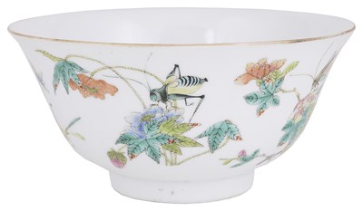 Lot 12 - A CHINESE FAMILLE ROSE BOWL