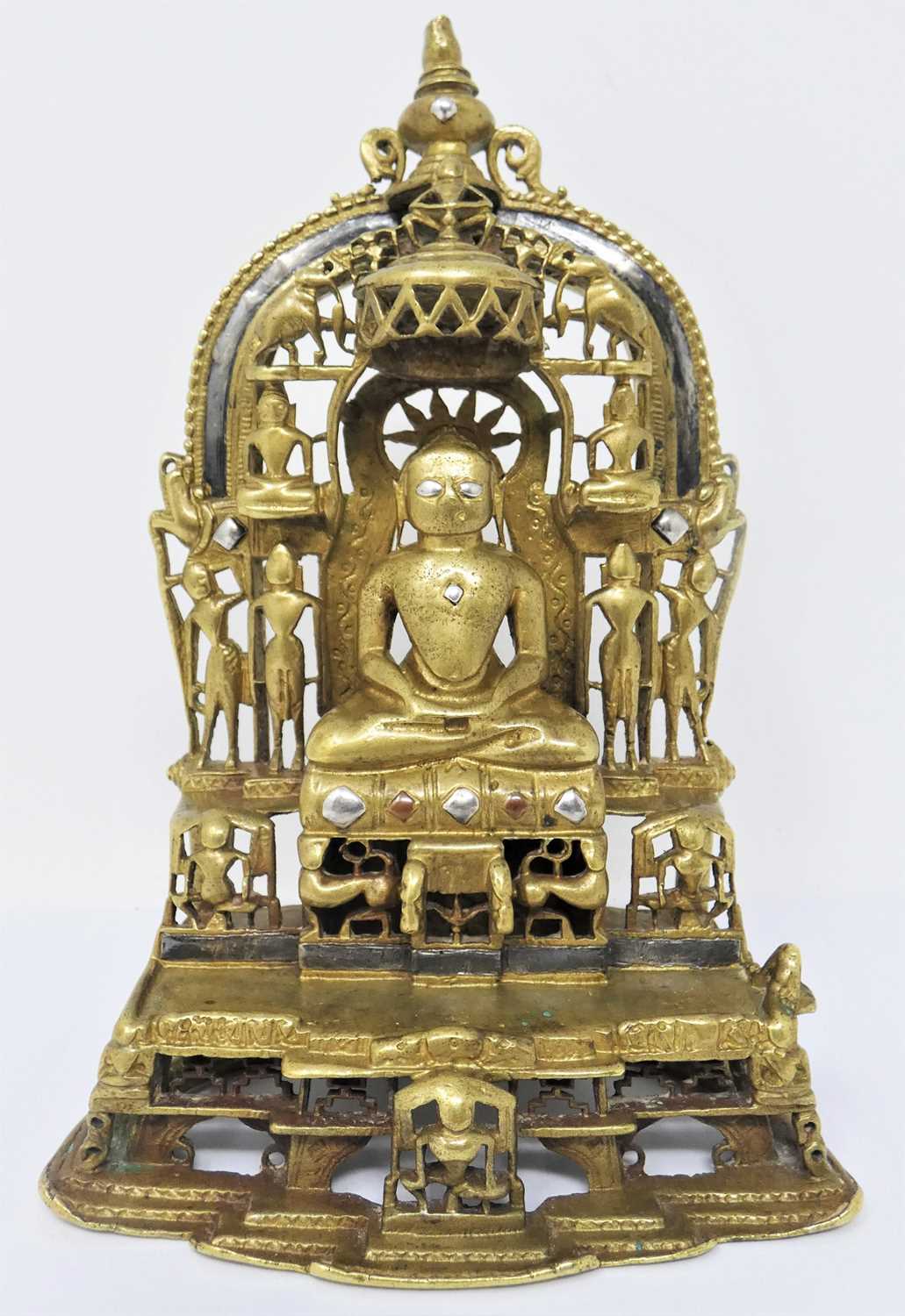 Lot 95 - A JAIN SHRINE PROBABLY DEPICTING VIMALNATHA
