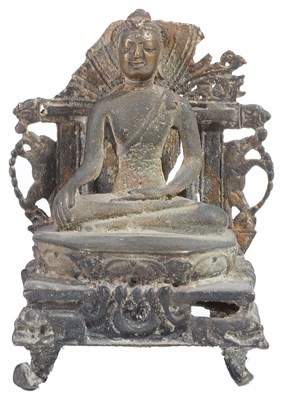 Lot 156 - A JAVANESE BRONZE FIGURE OF BUDDHA