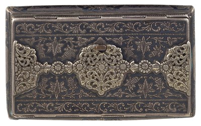 Lot 167 - â€¡ TWO NIELLO SILVER BOXES