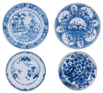 Lot 38 - TWO PLATES, KANGXI AND QIANLONG