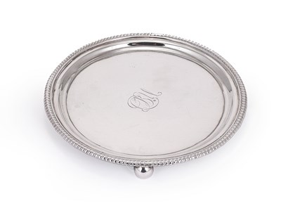 Lot 245 - A GEORGE IV SILVER WAITER