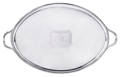 Lot 288 - A GEORGE III SILVER TRAY