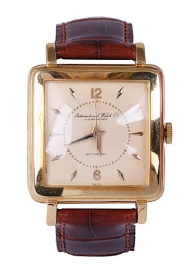 Lot 408 - INTERNATIONAL WATCH COMPANY, SCHAFFHAUSEN, MOVEMENT NO. 1262954, CASE NO. 1277376 MADE CIRCA 1955.