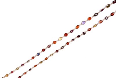 Lot 438 - MULTI-COLOURED GEMSTONE NECKLACE