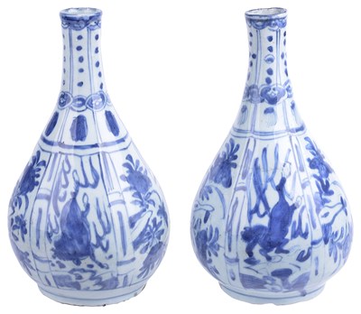 Lot 5 - A NEAR PAIR OF KRAAK PORCELAIN VASES