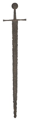 Lot 199 - A MEDIEVAL SWORD, FIRST HALF OF THE 14TH CENTURY