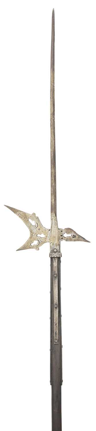 Lot 245 - A STYRIAN HALBERD, LAST QUARTER OF THE 16TH