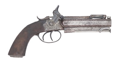 Lot 478 - A 36 BORE D.B. PERCUSSION PISTOL BY WILLIAM ROBERTS, LONDON, CIRCA 1840