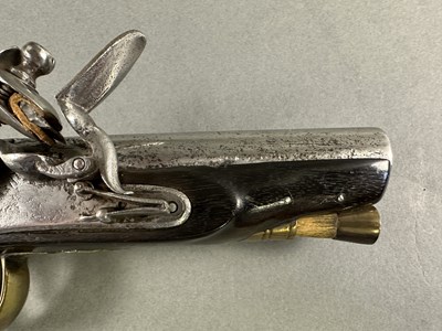 Lot 178 - A 24 BORE FLINTLOCK TRAVELLING PISTOL, BIRMINGHAM PROOF MARKS CIRCA 1830