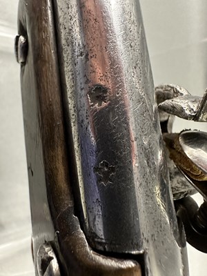 Lot 178 - A 24 BORE FLINTLOCK TRAVELLING PISTOL, BIRMINGHAM PROOF MARKS CIRCA 1830