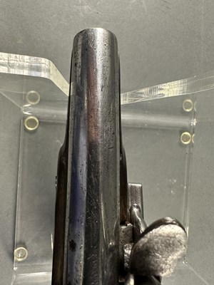 Lot 178 - A 24 BORE FLINTLOCK TRAVELLING PISTOL, BIRMINGHAM PROOF MARKS CIRCA 1830