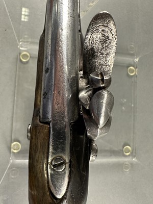 Lot 178 - A 24 BORE FLINTLOCK TRAVELLING PISTOL, BIRMINGHAM PROOF MARKS CIRCA 1830