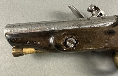 Lot 178 - A 24 BORE FLINTLOCK TRAVELLING PISTOL, BIRMINGHAM PROOF MARKS CIRCA 1830