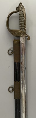 Lot 274 - A GEORGE V 1827 PATTERN NAVAL OFFICER'S SWORD BY S. W. SILVER & CO., 2A EASTCHEAP