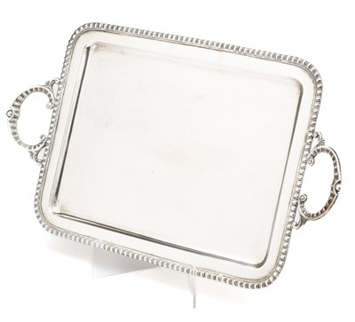 Lot 69 - A SPANISH SILVER TRAY, CIRCA 1940