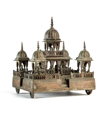 Lot 645 - A MODEL SHRINE, NORTHERN INDIA, 19TH CENTURY