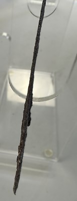 Lot 702 - A RARE MEDIEVAL HAND-AND-A-HALF SWORD, PROBABLY LATE 14TH/15TH CENTURY