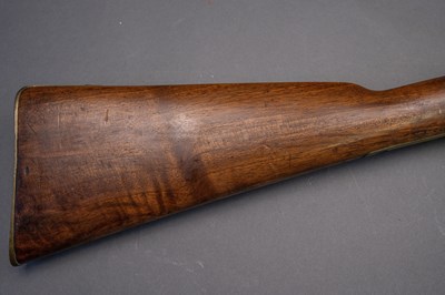 Lot 67 - AN INDIAN TWO-BAND PERCUSSION CARBINE, THE LOCK DATED 1857