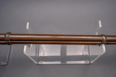 Lot 67 - AN INDIAN TWO-BAND PERCUSSION CARBINE, THE LOCK DATED 1857