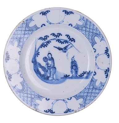 Lot 16 - A BRISTOL DELFTWARE DISH
