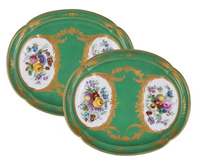 Lot 31 - â€¡A PAIR OF SEVRES TUREEN STANDS