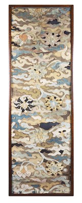 Lot 57 - â€¡A CHINESE EMBROIDERED KESI PANEL