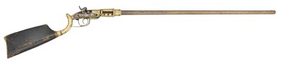 Lot 433 - A RARE AMERICAN 40 BORE JENNINGS PATTERN PERCUSSION GUN, CIRCA 1830