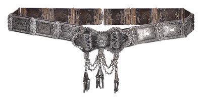 Lot 95 - AN OTTOMAN SILVER BELT