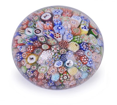 Lot 117 - A BACCARAT MILLEFIORI PAPERWEIGHT