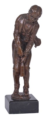 Lot 122 - A SMALL AUSTRO-HUNGARIAN FIGURE OF A WINE WAITER