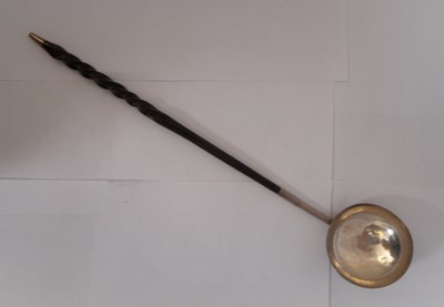 Lot 138 - A GEORGE III SCOTTISH PROVINCIAL SILVER PUNCH LADLE