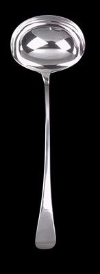 Lot 143 - A GEORGE IV SILVER SOUP LADLE
