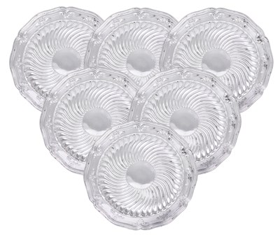 Lot 184 - A SET OF SIX FRENCH SILVER SIDE PLATES